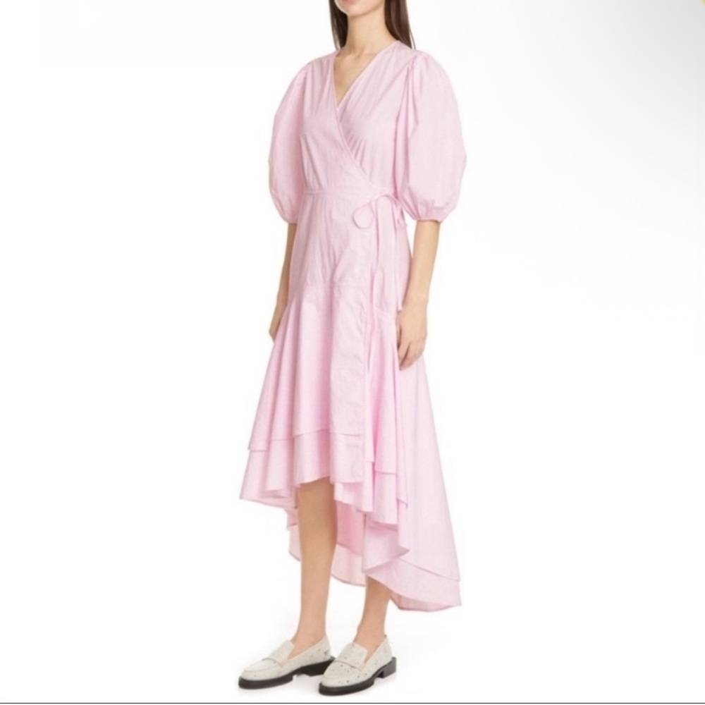 Ganni Pink High Low Dress